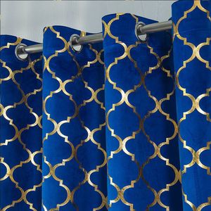 <span class=keywords><strong>Tende</strong></span> DaiRui in Stile Europeo Pronte all'Uso, <span class=keywords><strong>Tende</strong></span> Turche in Velluto Dorato con Lamina d'<span class=keywords><strong>Oro</strong></span> per Soggiorno - Product Image 1