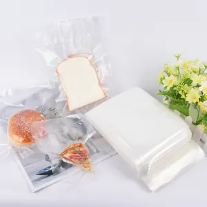 Bolsa de plástico transparente para envasado de alimentos, sellador al vacío de nailon de alta calidad