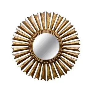Miroirs muraux argentés de Style moderne à la mode Miroir suspendu Décor rond Miroir mural galvanisé