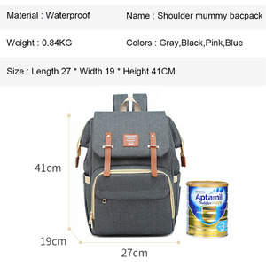 Pretty Unisex USB Diaper Backpack for Mom Dad <strong>Baby</strong> Multi-Functional Changing <strong>Rucksack</strong> with Carry Bag - Product Image 3