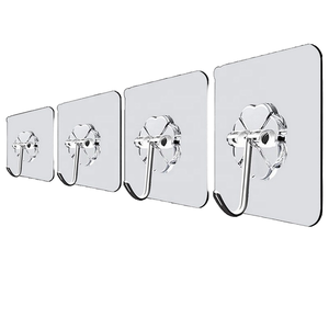 Ganci Adesivi in Plastica Resistenti <span class=keywords><strong>per</strong></span> Parete, Ganci Trasparenti a Ventosa <span class=keywords><strong>per</strong></span> <span class=keywords><strong>Cucina</strong></span> e Bagno - Product Image 1