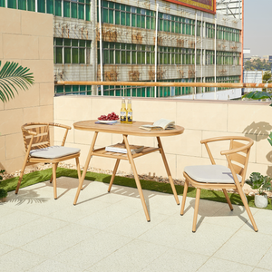 <strong>Rattan</strong> <strong>Patio</strong> <strong>Furniture</strong> Garden Set Cafe Dining Room Table and Chairs Terrace <strong>Furnitures</strong> - Product Image 5