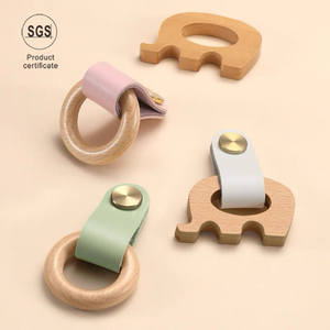 Tiradores de muebles de <span class=keywords><strong>cuero</strong></span> de cajón de nuevo diseño de lujo de estilo europeo <span class=keywords><strong>tirador</strong></span> de armario para niños tiradores de muebles universales - Product Image 1