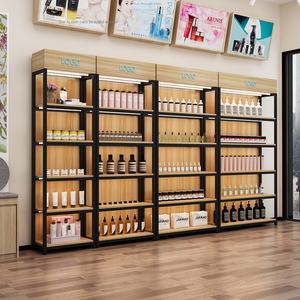 خزانة عرض من الخشب متينة 5 أرفف ، صالونات التجميل والتجميل القائمة بذاتها - Product Image 3