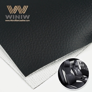 Cuero sintético Nappa 0,6mm elástico impermeable <span class=keywords><strong>tela</strong></span> de tapicería antimoho fácil de <span class=keywords><strong>limpiar</strong></span> acabado metálico para asientos de automóviles - Product Image 2