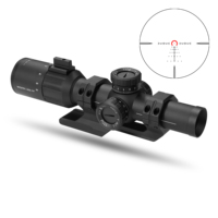 Lunette de chasse tactique TYPHON1-6x24 FFP LPVO avec vis de verrouillage, étanche/antichoc IPX7, 1200G, lunette optique de chasse longue portée HD
