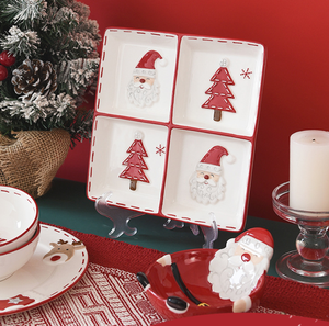 Juego de Vajilla Navideña al por Mayor, Vajilla de Cerámica Personalizable con Diseño de Santa Claus y Renos para Pedidos al por Mayor - Product Image 2