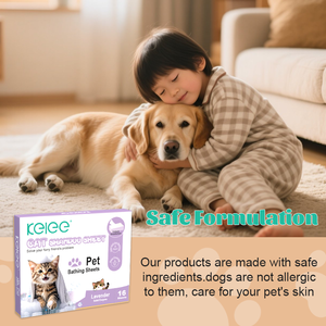 KELEE Tablettes de nettoyage pour animaux de compagnie Feuilles de nettoyage pour <span class=keywords><strong>le</strong></span> bain Feuilles de nettoyage pour animaux de compagnie Bandes de bain détergentes pour chiens et chats - Product Image 3