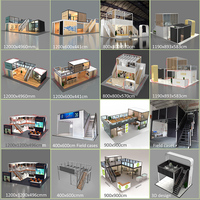 Stand d'exposition portable 6m*6m, attrayant, pour salon professionnel, en aluminium, à deux étages, personnalisable, modulaire, facile à installer, stand à double niveau