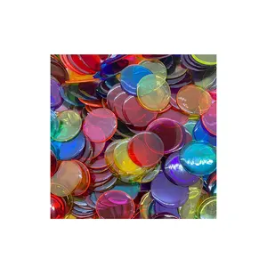 工厂批发宾果塑料游戏代币筹码扑克筹码接受定制标志和任何颜色的棋盘游戏
