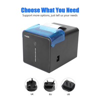 Impresora térmica de impresión rápida de papel de 260 mm/s, cortador automático de papel, Usb, Bluetooth, 80mm