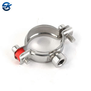 מזון כיתה סניטרית משושה צינור מחזיק עבור צינור נירוסטה 304 מהדק צינור קולב - Product Image 3