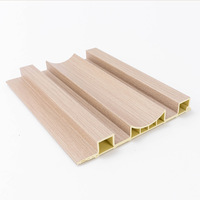Moderno azul PVC madera-plástico compuesto WPC paneles de pared ignífugo Exterior e Interior gimnasio papel pintado impermeable 3D decoración del hogar