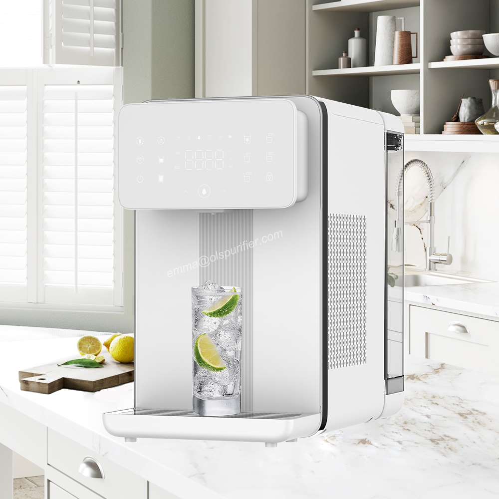 Умный Настольный диспенсер для горячей и холодной воды, свободно стоящий диспенсер для горячей и холодной воды с УФ-фильтром для дома и офиса