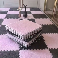 Tapis de sol en mousse EVA moderne, lavable en machine et épais, tapis de chambre à coucher en peluche, pour usage domestique