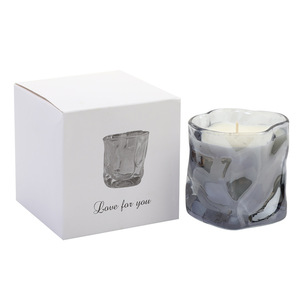 Bougie parfumée en cire de soja de luxe avec logo personnalisé, vacances, tasse torsadée colorée, Thanksgiving, fête des mères, Saint-Valentin, cadeau - Product Image 1