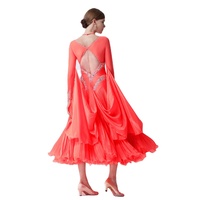 B-19426 Haut De gamme Yundance nouvelle norme nationale moderne costume de danse concurrence plissé perle soie robe de danse de salon femmes