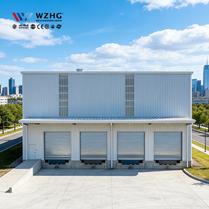 Bâtiment à structure en acier moderne sur mesure, fabricant de charpentes en acier haute résistance, entrepôt logistique industriel, atelier - Product Image 1