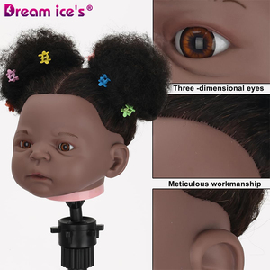 Cabeza de Maniquí Afro Rizada al por Mayor, Cabello Humano Remy Indio 100%, 220% de Densidad, para Estilismo, Cosmetología, Peluquería y Corte de Cabello - Product Image 6