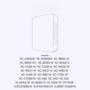 Filtre <span class=keywords><strong>de</strong></span> remplacement HEPA et à charbon actif compatible avec le purificateur d'air Sharp KC-C70A/<span class=keywords><strong>SB</strong></span>/SW KI-DX45/BX50/DX50-W - Product Image 6