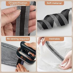 Parche Termoadhesivo de Poliéster para Reparación de Bordes de Pantalones, Ideal para Jeans y Proyectos de <span class=keywords><strong>Costura</strong></span> DIY - Product Image 5