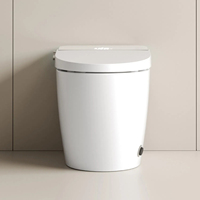Toilettes intelligentes modernes Ensemble de toilettes intelligentes sanitaires sans contact Toilette intelligente à chasse d'eau automatique