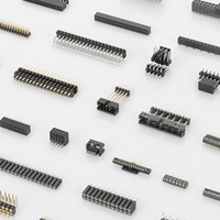 Profil bas pin header connecteur 2.54mm pitch 20 pin pcb mâle connecteur smd double rangée surface mount right angle pick up cap