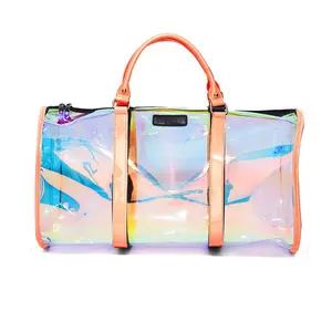 Custom Weekend Gym Sport Holographic Travel Luxury Spend The Night Duffle Bag