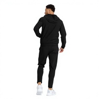 Ensemble de survêtement pour homme, léger, respirant, à séchage rapide, avec capuche, pour l'automne, 90% polyamide, 10% élasthanne