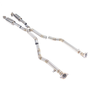 Tubo de Escape de Aleación de Titanio <span class=keywords><strong>GFC</strong></span> Compatible con Lexus IS500 RCF GSF 5.0L V8, Tubo Medio de Rendimiento de Igual Longitud, con Resonador Doble - Product Image 6