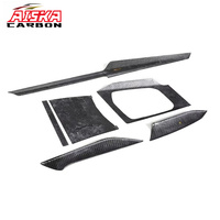 AISKA - Molduras Interiores de Fibra de Carbono Forjado, Revestimiento de Consola Central de Carbono Real para BMW G20 LCI G26 G42 G80 G82 G83