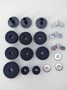 Accesorios para Batería, Juego de 18 Juntas de Fieltro Negro para Batería, Juego de 18 Piezas - Product Image 3