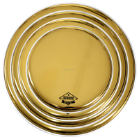 Beattello Musical Instrument Accessories 10/12/14/16 Snare Tom Floor Bass Kick Skin Mirror Finish Drum Head Skin Pack