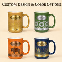 Tasses à café en céramique souvenir touristique de Kansas City, États-Unis, pour tasses à café en porcelaine, personnalisables OEM ODM, vente en gros