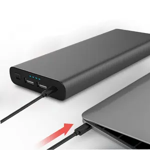 Baru 87 W PD Power Bank USB Input/Output 26000 MAh 3-Port Portable Charger untuk Laptop dan Telepon