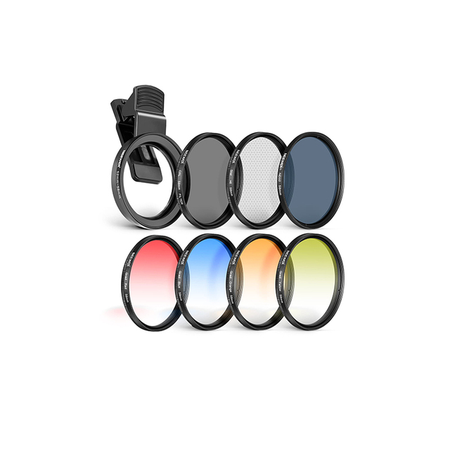 Factory Wholesales 2 In1 Kit Smartphone Lens Filter Neewer 58 Mm Lens Filter Kit For 15 14 Pro 13 12 11 & Digital Cameras
