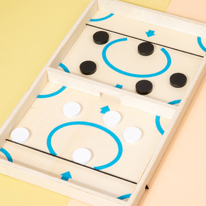 Yeni mancınık satranç ahşap masaüstü Mini hokey masa oyunu <span class=keywords><strong>2</strong></span> oyuncu savaş oyunu aile interaktif oyun oyuncaklar ahşap satranç - Product Image 5