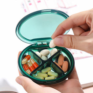 Pastillero Portátil JUXINDA, Organizador de Medicamentos Mini para la Mañana, el Mediodía y la Noche, Dispensador de Pastillas con 4 Compartimentos - Product Image 3