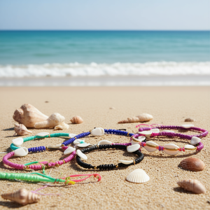 Braccialetti in Argilla Polimerica Multicolore Regolabili alla Moda con Perline, Confezione da 2400 Pezzi - Product Image 3