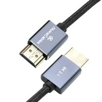 Câbles Alvin's Cables Micro à angle droit, tressés et enroulés, mâle-mâle, 8K 60Hz 4K 120Hz pour A7RIII/A7II/A7M3, etc.