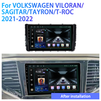 Meihua 10 pouces Android voiture Navigation GPS Radio CD lecteur DVD pour VOLKSWAGEN VILORAN SAGITAR/TAYRON/T-ROC (2021-2022)