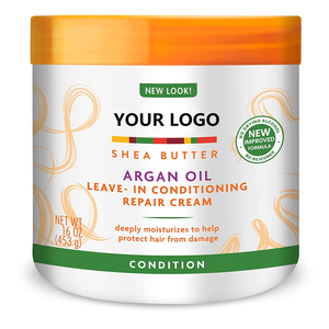 Activateur de boucles bio favorise la croissance des cheveux après-shampoing sans rinçage crème réparatrice crème de boucles au beurre de noix de coco et de karité adultes femmes - Product Image 2