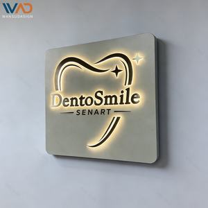 Letreros Metálicos Personalizados para Negocios, Letreros 3D para <span class=keywords><strong>Consultorio</strong></span> Dental, Letreros Exteriores con Logotipo de Empresa, Letrero LED para Clínica o Tienda - Product Image 4