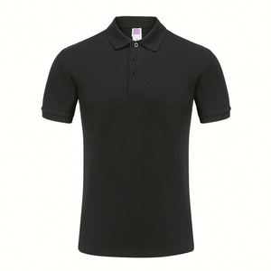 Polo en tissu gris uni à séchage rapide, brodé XXL, avec logo publicitaire personnalisé, idéal pour uniforme d'entreprise - Product Image 2