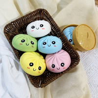Vente en gros usine : Jouet anti-stress Squishy Bun en PU, à remontée lente, en forme de boulette Kawaii, pour garçons, adolescents et adultes