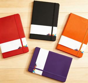 Carnet en cuir A4 A5 A6 personnalisé avec pages intérieures sur mesure, sangle élastique et couverture en PU – Cadeau promotionnel - Product Image 3