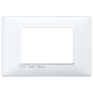 Placca Interruttore a Muro Antibatterica Vimar Bianca 17x8x0.9cm - Product Image 1