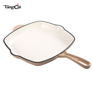 Sartén Europea Rosa con Rejillas Verticales que Separan la Comida del Aceite, Apta para Todas las Estufas y Hornos, Cuadrada de 25 cm, para Asar Pollo - Product Image 5