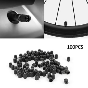 Black Plastic Valve <b>Caps</b> For Car And Bicycle Tires American Standard Tubeless Valve <b>Dust</b> Covers Replacement Repair Parts - Product Image 5