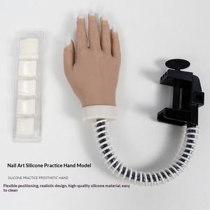 Mains Prothétiques Réalistes en Silicone pour Manucures, Modèle de Main pour la Pratique de la Manucure, Main d'Entraînement pour la Pratique de la Manucure pour les Ongles en Acrylique - Product Image 6